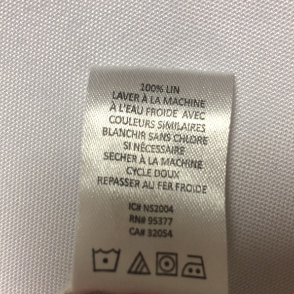 🧡 XS 🧡 NWT Anthro Pants Drawstring Waist Neutral Camo Cropped Linen - Picture 7 of 11